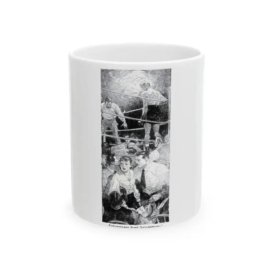 Boy In A Hurry (1), Blue Book Magazine, February 1946 - White Coffee Mug 11oz - Go Mug Yourself