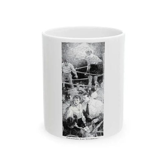 Boy In A Hurry (1), Blue Book Magazine, February 1946 - White Coffee Mug 11oz - Go Mug Yourself