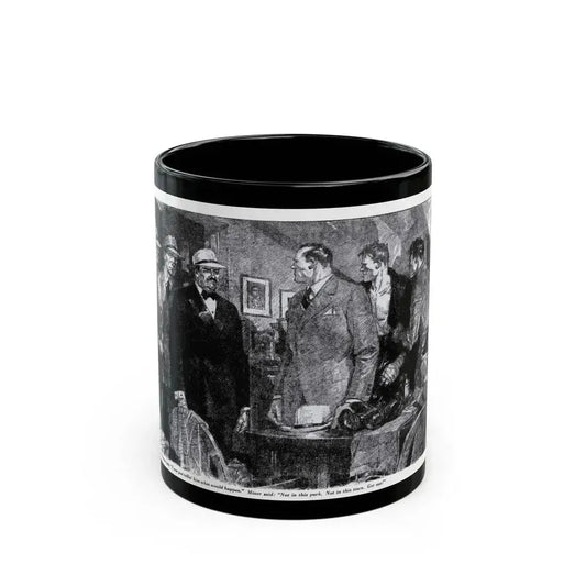 Boy In A Hurry (2), Blue Book Magazine, February 1946 - Black Coffee Mug 11oz - Go Mug Yourself