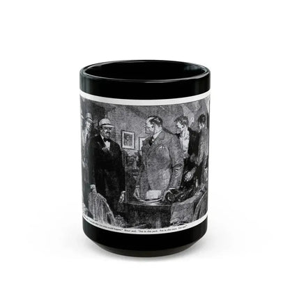 Boy In A Hurry (2), Blue Book Magazine, February 1946 - Black Coffee Mug 15oz - Go Mug Yourself