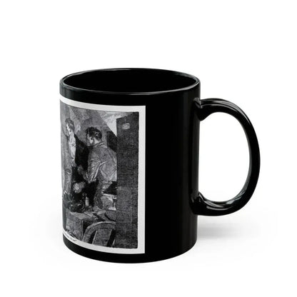 Boy In A Hurry (2), Blue Book Magazine, February 1946 - Black Coffee Mug - Go Mug Yourself