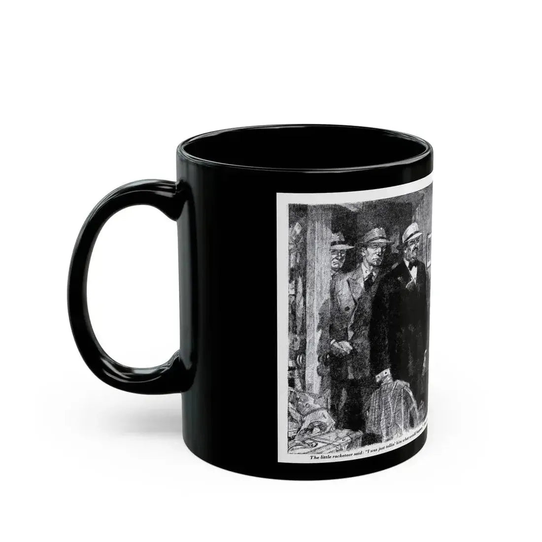 Boy In A Hurry (2), Blue Book Magazine, February 1946 - Black Coffee Mug - Go Mug Yourself
