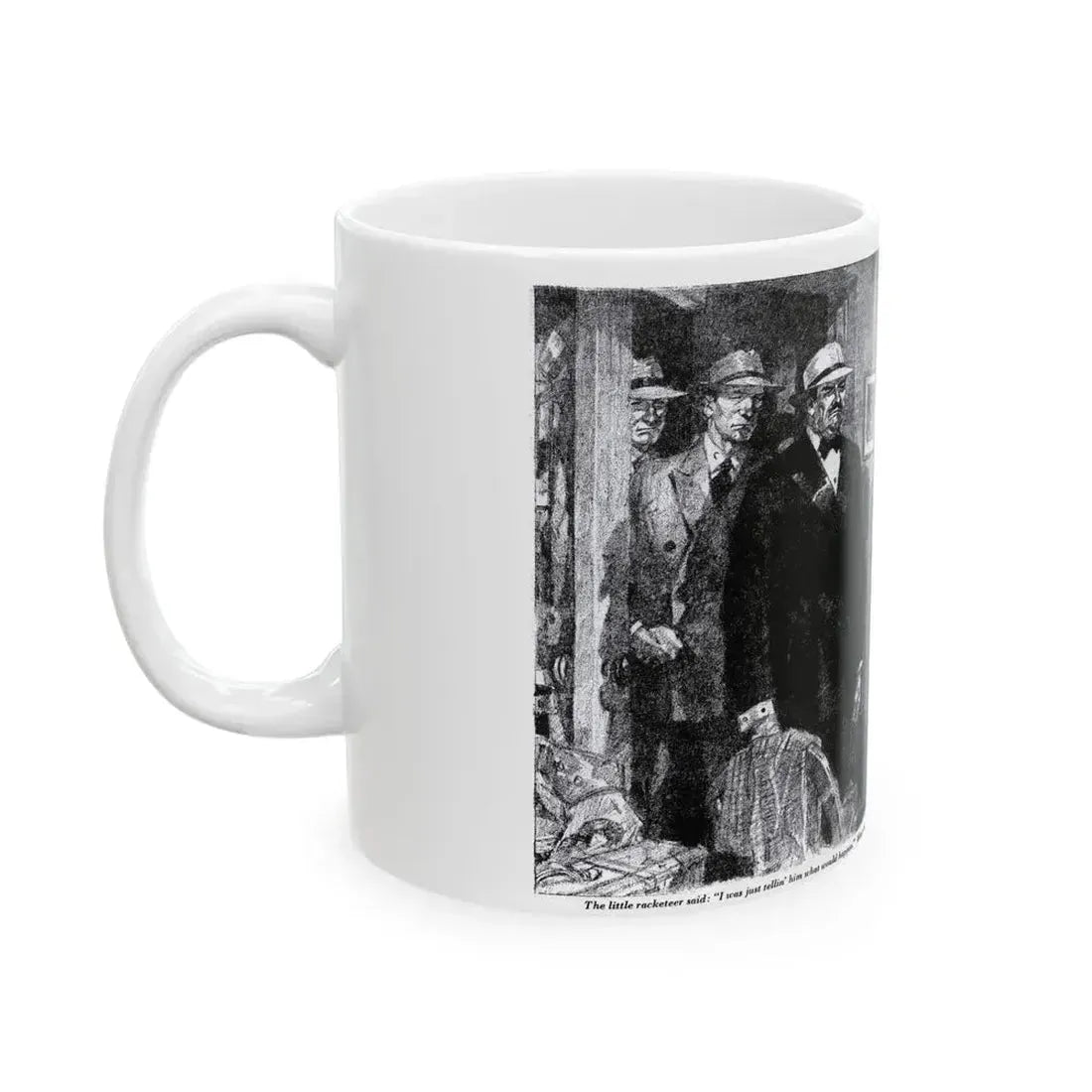 Boy In A Hurry (2), Blue Book Magazine, February 1946 - White Coffee Mug - Go Mug Yourself