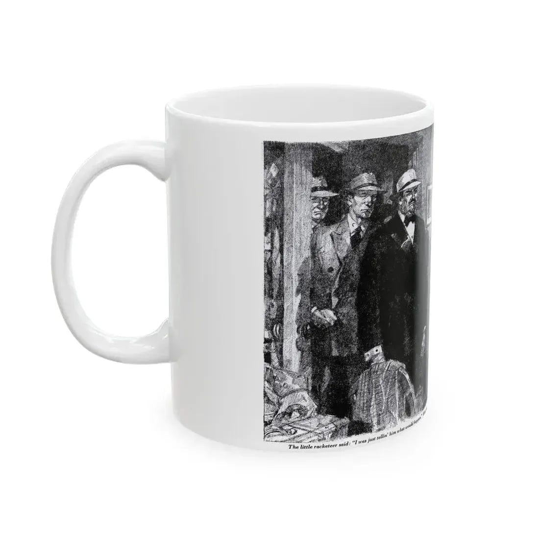 Boy In A Hurry (2), Blue Book Magazine, February 1946 - White Coffee Mug - Go Mug Yourself