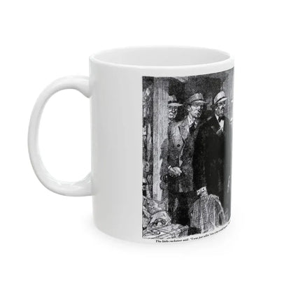 Boy In A Hurry (2), Blue Book Magazine, February 1946 - White Coffee Mug - Go Mug Yourself