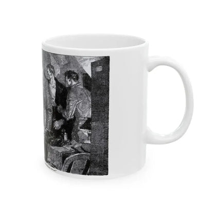 Boy In A Hurry (2), Blue Book Magazine, February 1946 - White Coffee Mug - Go Mug Yourself