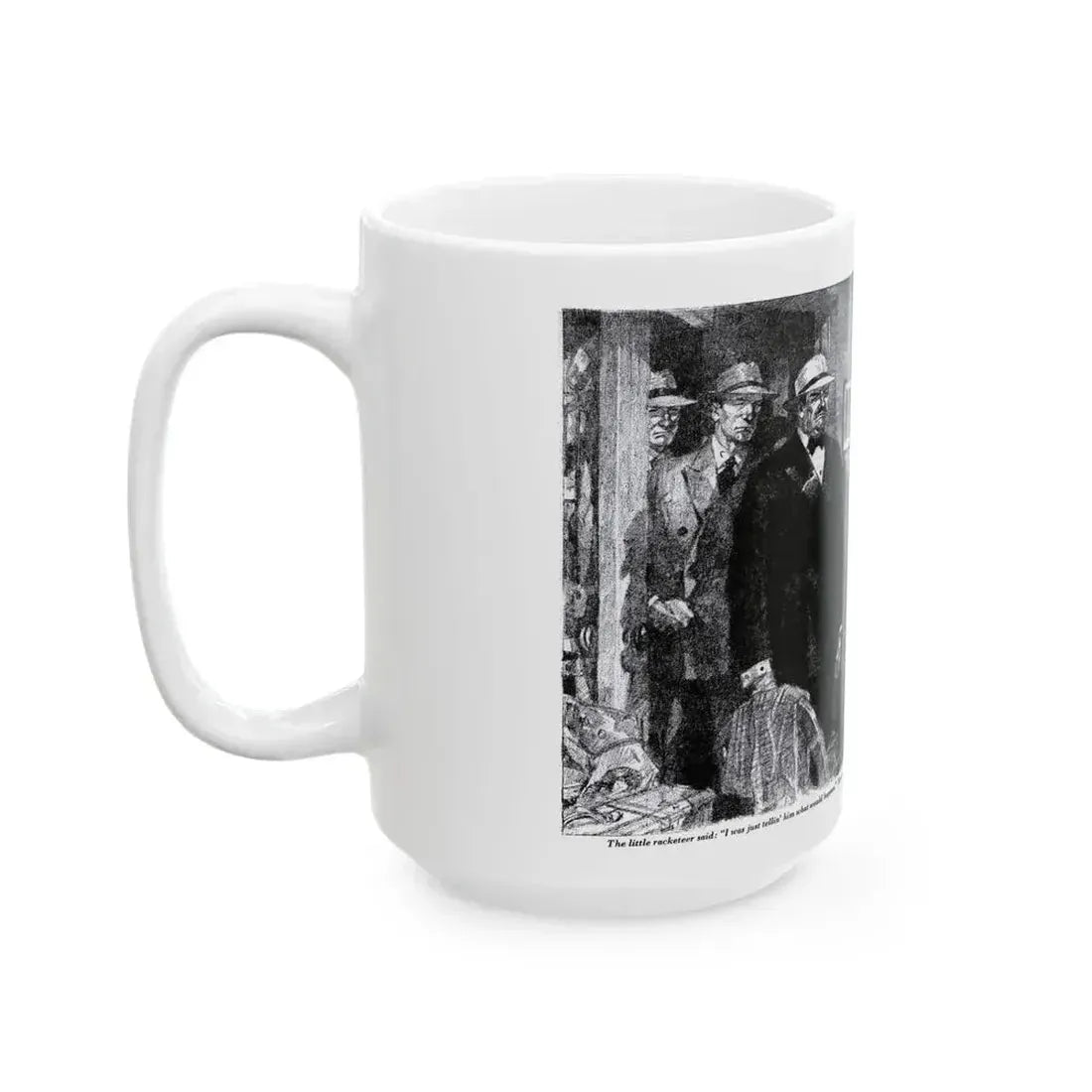 Boy In A Hurry (2), Blue Book Magazine, February 1946 - White Coffee Mug - Go Mug Yourself