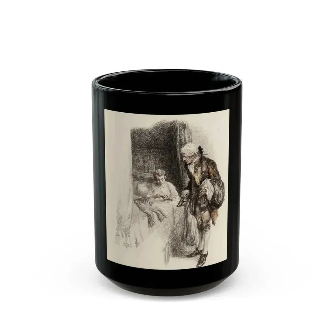 Boy Ruler and Servant (1917) - Black Coffee Mug 15oz - Go Mug Yourself