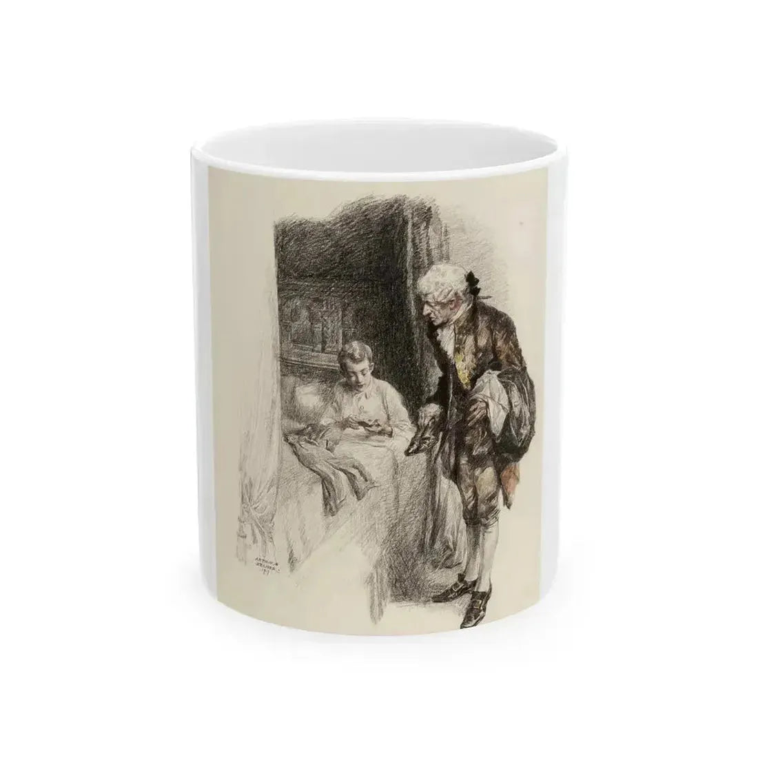 Boy Ruler and Servant (1917) - White Coffee Mug 11oz - Go Mug Yourself