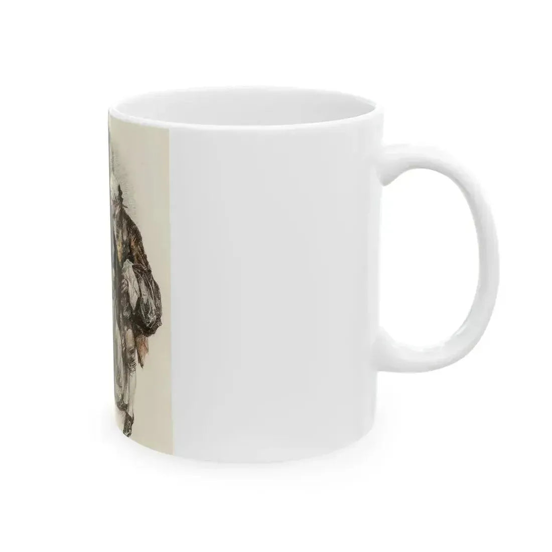 Boy Ruler and Servant (1917) - White Coffee Mug - Go Mug Yourself