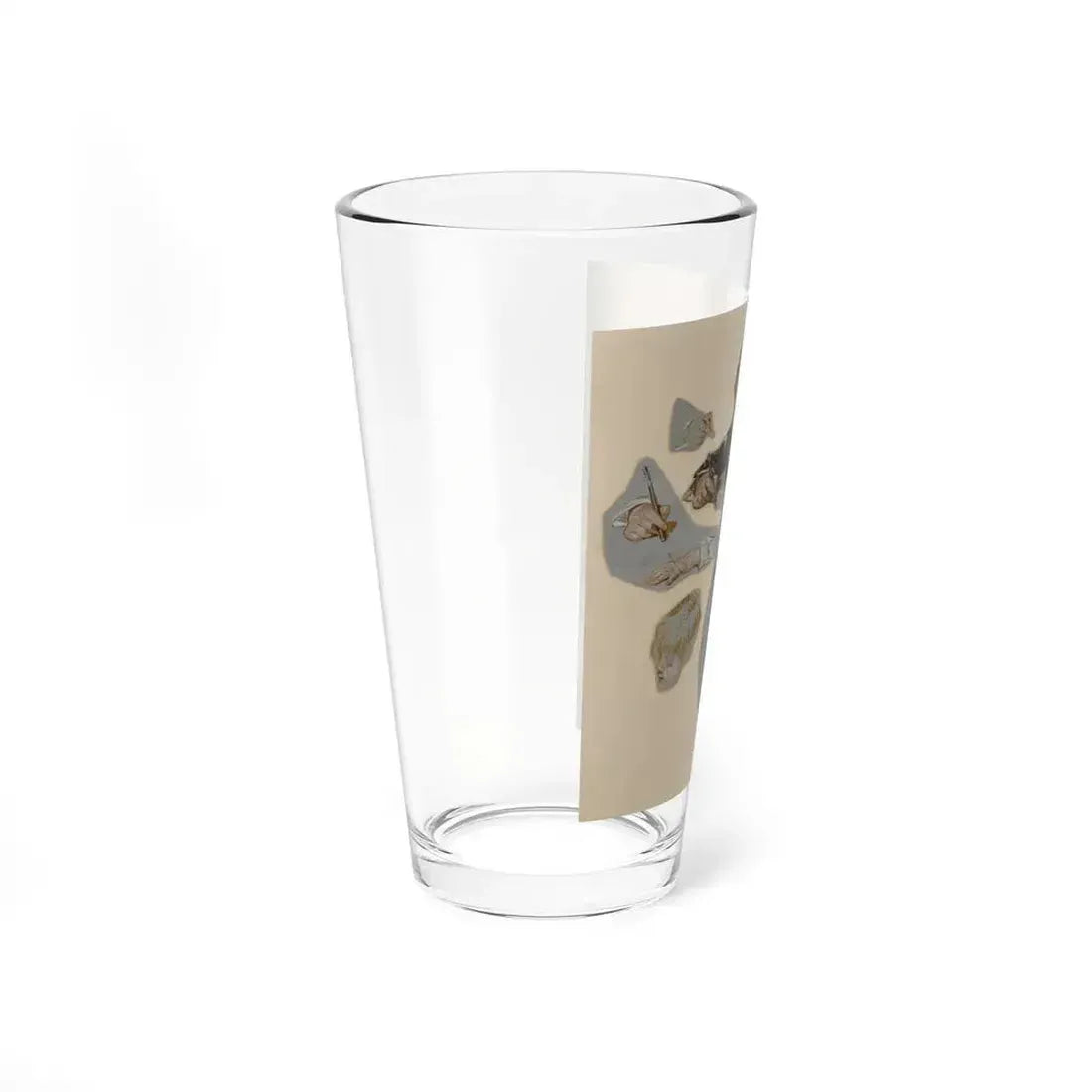 Boy's Letter to Santa, The Saturday Evening Post cover study, 1914 (Magazine Illustration) Pint Glass 16oz - Go Mug Yourself