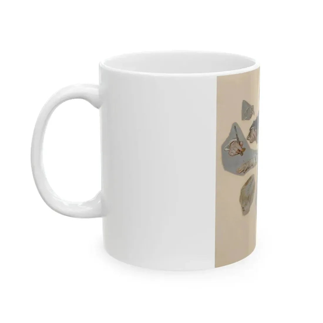 Boy's Letter to Santa, The Saturday Evening Post cover study, 1914 - White Coffee Mug - Go Mug Yourself