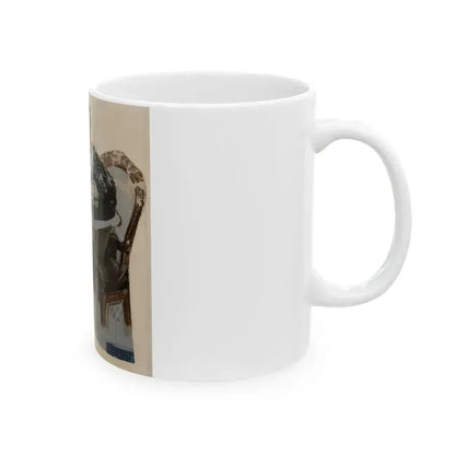 Boy's Letter to Santa, The Saturday Evening Post cover study, 1914 - White Coffee Mug - Go Mug Yourself