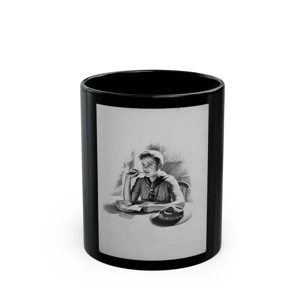 Boy Scout (1943) - Black Coffee Mug-11oz-Go Mug Yourself