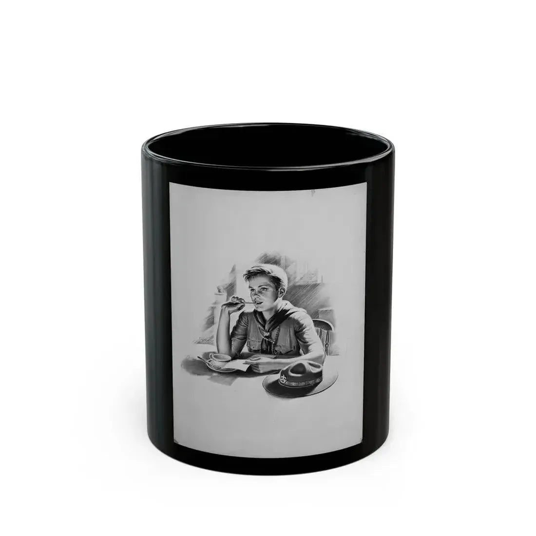 Boy Scout (1943) - Black Coffee Mug 11oz - Go Mug Yourself