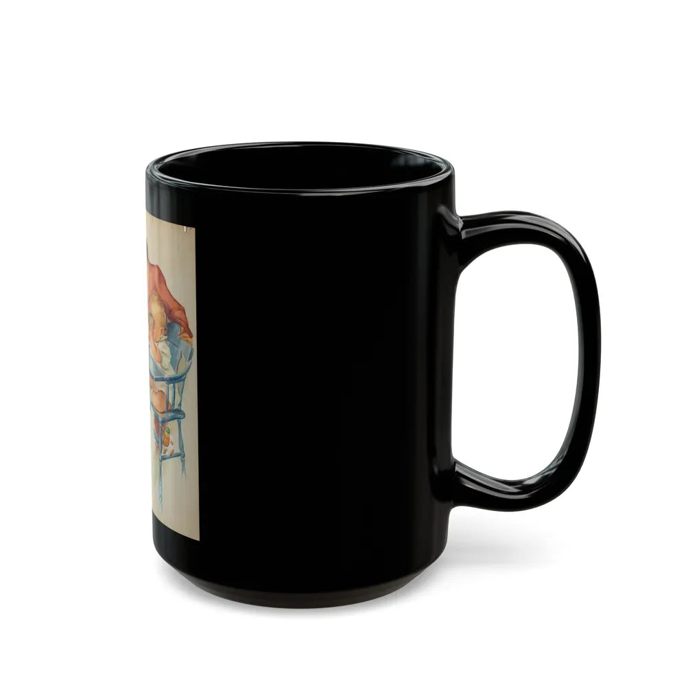 Boy Scout Illustration - Black Coffee Mug-Go Mug Yourself