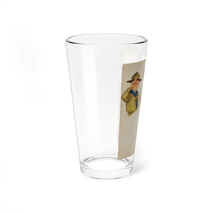 Boy Scout Illustration (Magazine Illustration) Pint Glass 16oz-Go Mug Yourself