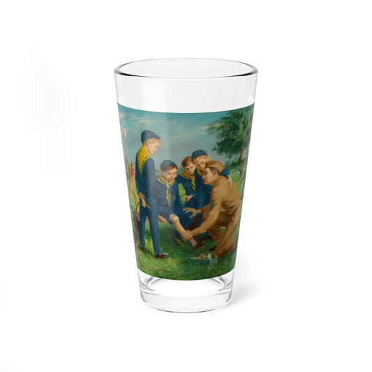 Boy Scouts - A Learning Opportunity (Magazine Illustration) Pint Glass 16oz-16oz-Go Mug Yourself