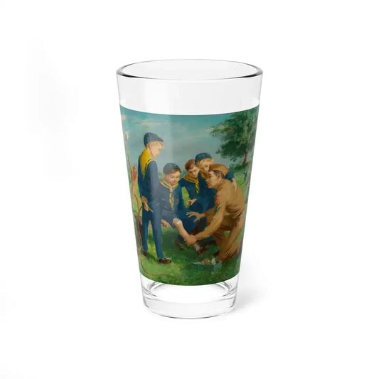 Boy Scouts - A Learning Opportunity (Magazine Illustration) Pint Glass 16oz 16oz - Go Mug Yourself