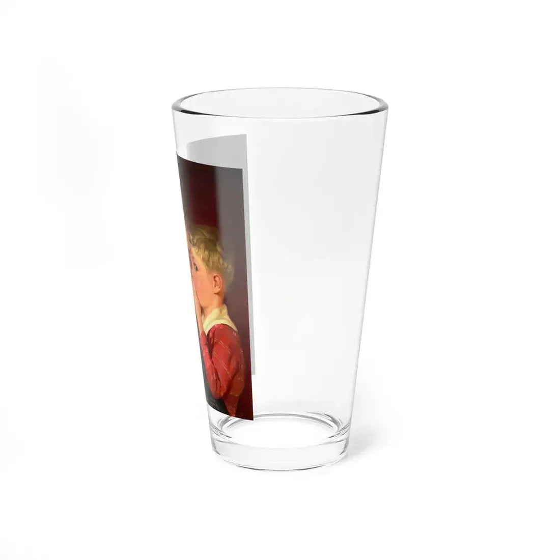 Boy Whispering into Grandfather's Ear, Capper's Farmer magazine cover, December 1939 (Magazine Illustration) Pint Glass 16oz - Go Mug Yourself