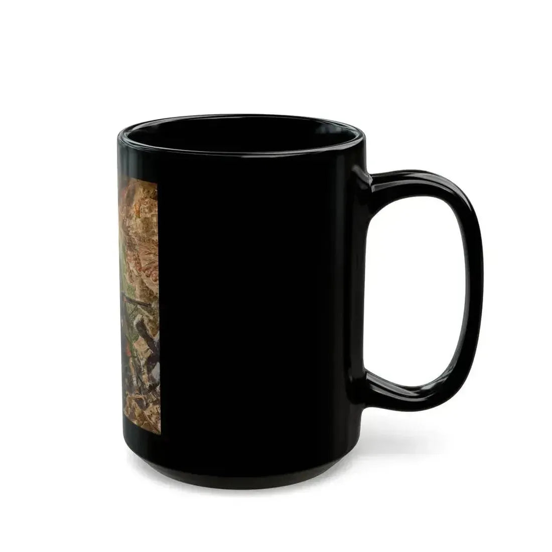 Boy with Molotov Cocktail, Russia Invades Germany - Black Coffee Mug - Go Mug Yourself