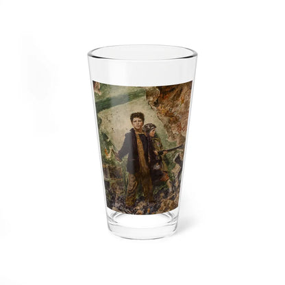 Boy with Molotov Cocktail, Russia Invades Germany (Magazine Illustration) Pint Glass 16oz-16oz-Go Mug Yourself