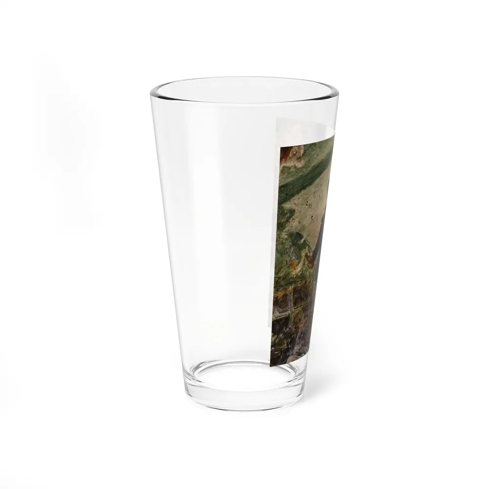 Boy with Molotov Cocktail, Russia Invades Germany (Magazine Illustration) Pint Glass 16oz-Go Mug Yourself