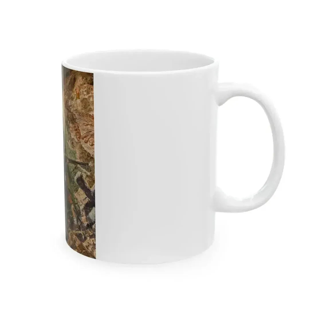 Boy with Molotov Cocktail, Russia Invades Germany - White Coffee Mug - Go Mug Yourself