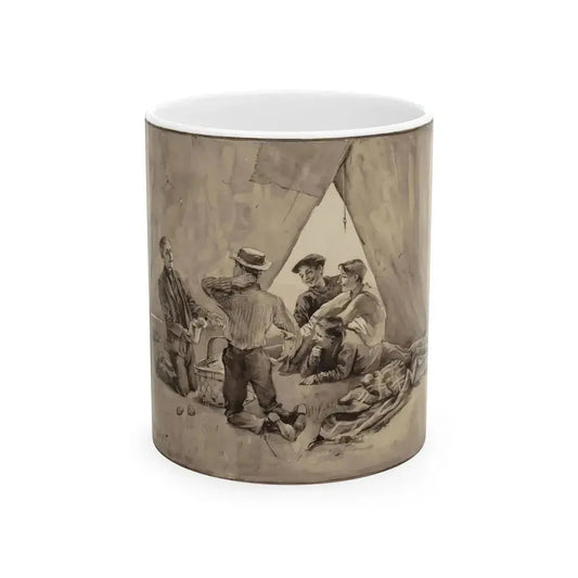 Boys and their Tents, 1894 - White Coffee Mug 11oz - Go Mug Yourself