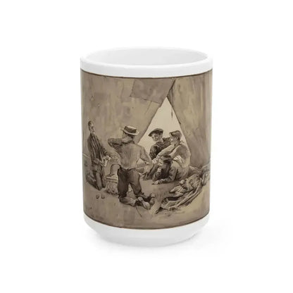 Boys and their Tents, 1894 - White Coffee Mug 15oz - Go Mug Yourself
