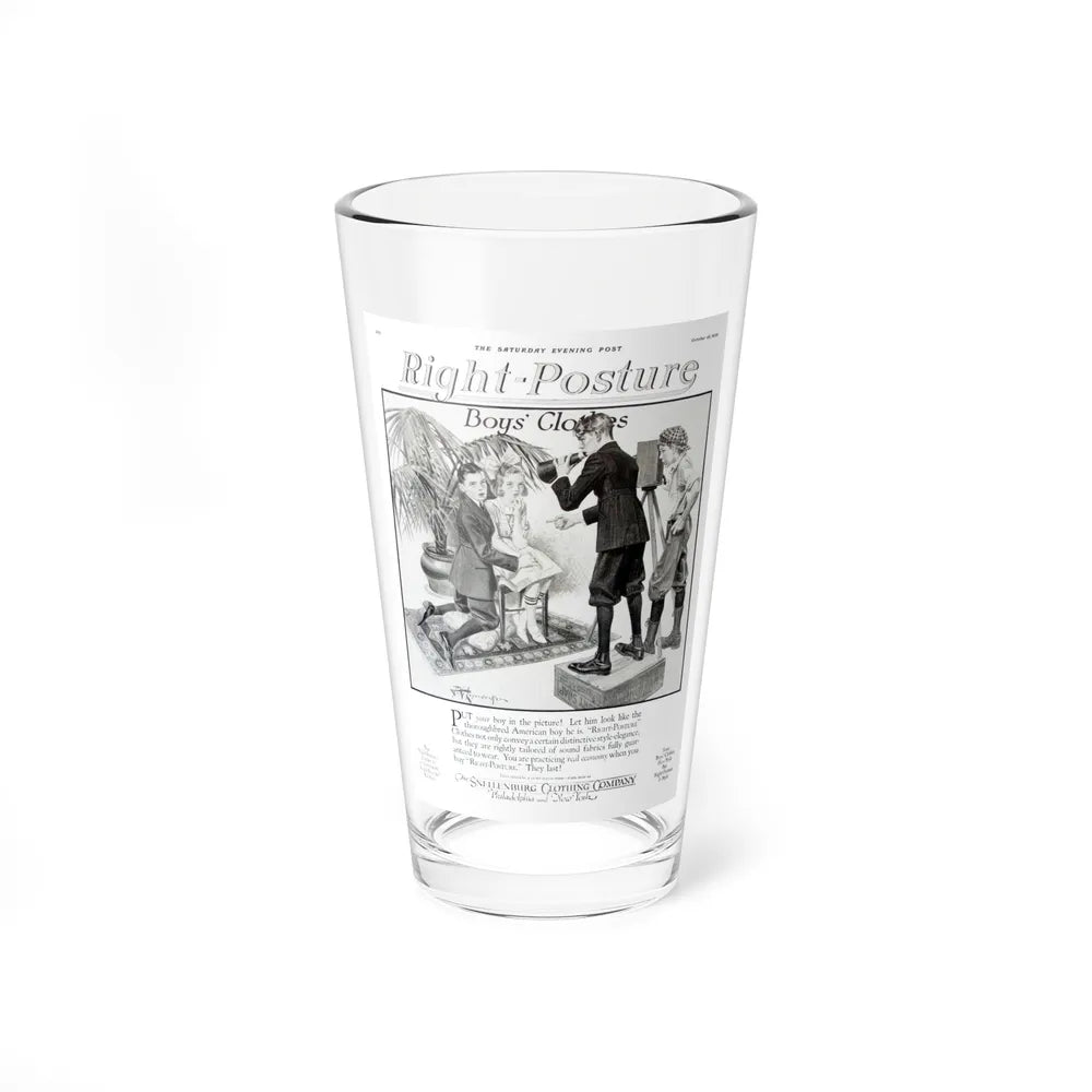 Boys' Clothes ad, The Saturday Evening Post, October 16, 1920 (Magazine Illustration) Pint Glass 16oz-16oz-Go Mug Yourself