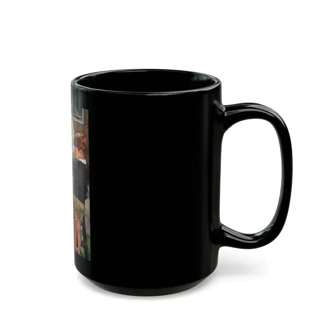Boys Grow Up Scratched, Redbook, January 1961 - Black Coffee Mug - Go Mug Yourself