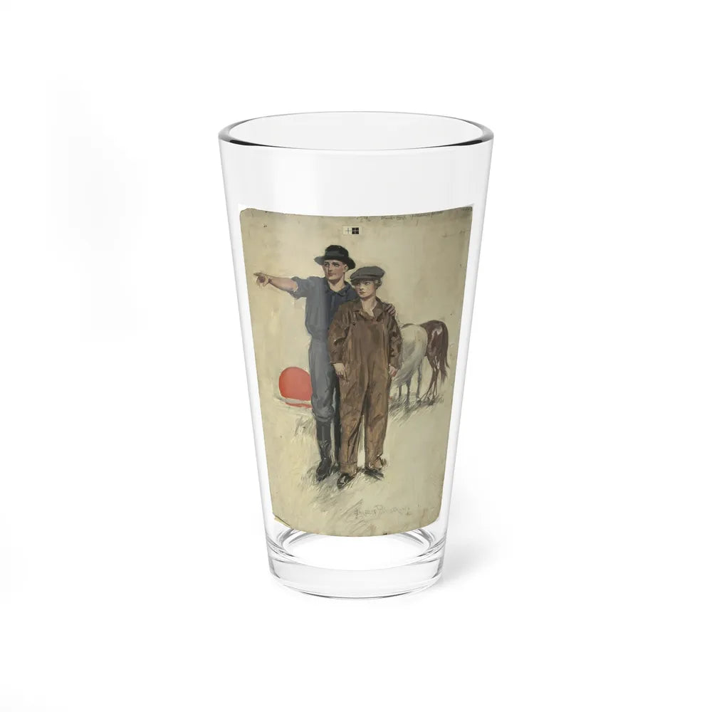 Boys, My Sister From the East, American Magazine illustration, April 1918 (Magazine Illustration) Pint Glass 16oz-16oz-Go Mug Yourself