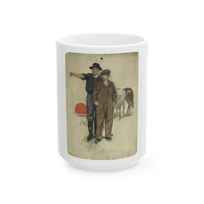 Boys, My Sister From the East, American Magazine illustration, April 1918 - White Coffee Mug 15oz - Go Mug Yourself