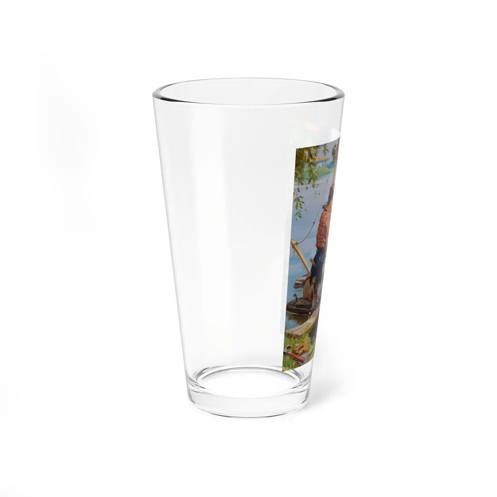 Boys on a Boat (Magazine Illustration) Pint Glass 16oz-Go Mug Yourself