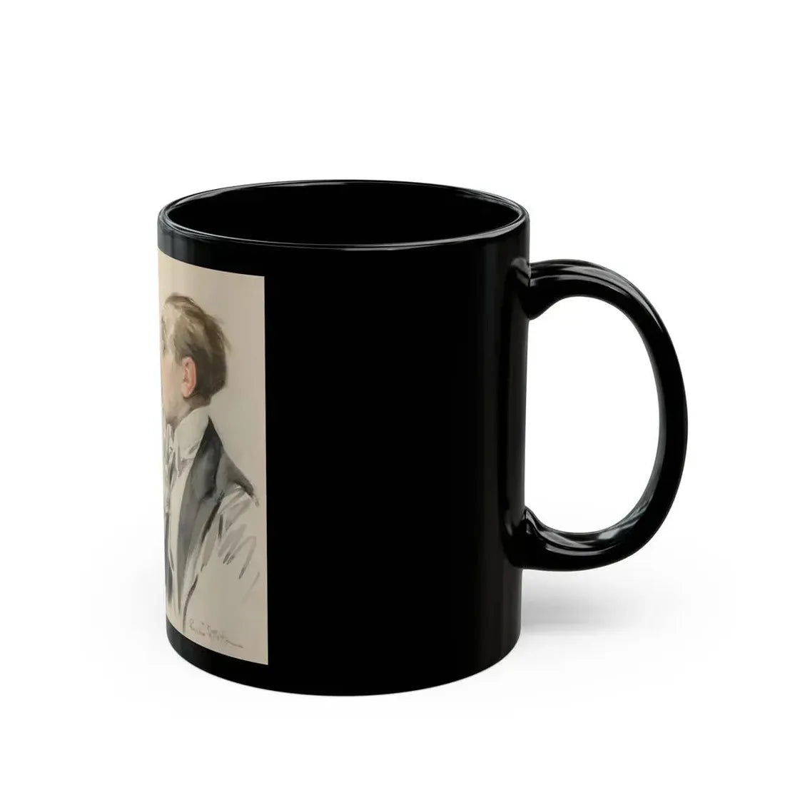 Bracing a Slacker, 1917 - Black Coffee Mug - Go Mug Yourself