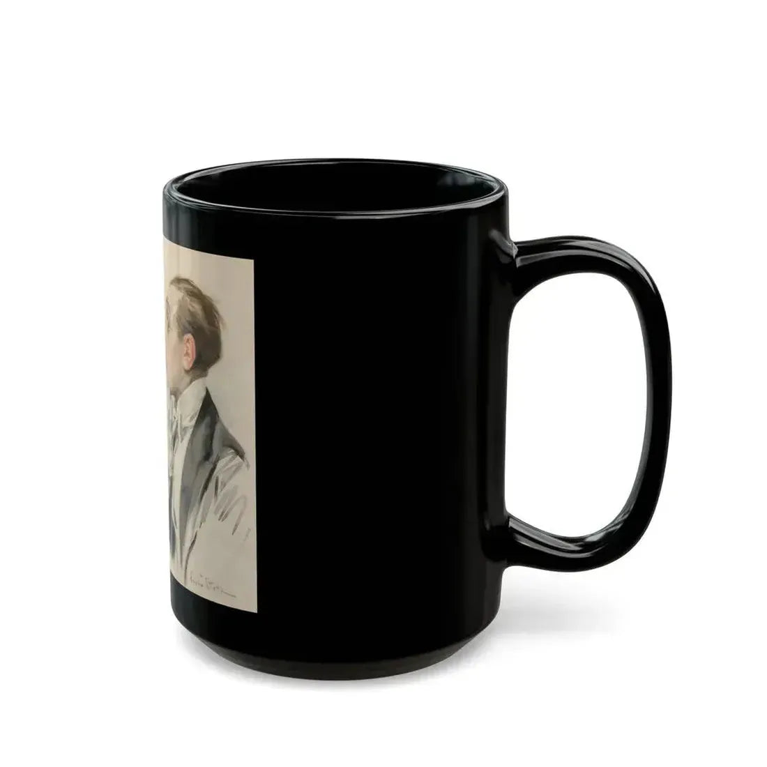 Bracing a Slacker, 1917 - Black Coffee Mug - Go Mug Yourself