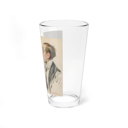 Bracing a Slacker, 1917 (Magazine Illustration) Pint Glass 16oz-Go Mug Yourself