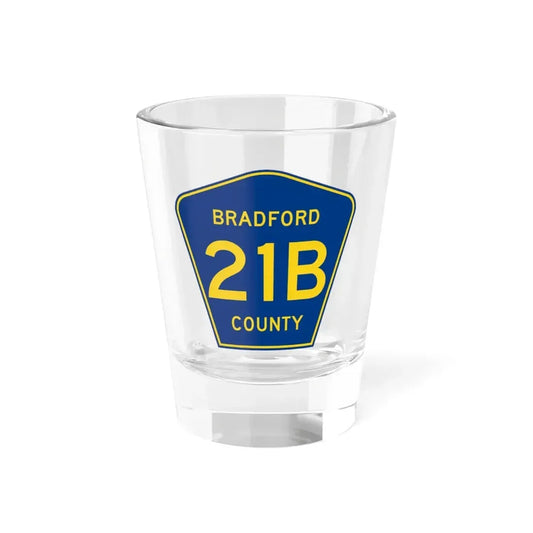 Bradford County 21B (Florida) (Road Sign) Shot Glass 1.5oz 1.5oz - Go Mug Yourself