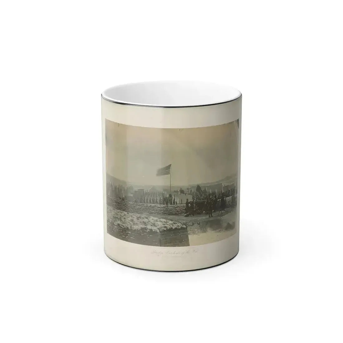 Brady's Incidents of the War. (Fort Richardson Va.) Camp 1St. Conn Artilery Sic, Col. R.O. Tyler 001 (U.S. Civil War) Color Changing Coffee Mug 11oz Default Title 11oz - Go Mug Yourself
