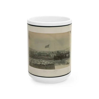 Brady's Incidents Of The War. (Fort Richardson Va.) Camp 1st. Conn Artilery Sic, Col. R.O. Tyler 001 (U.S. Civil War) White Coffee Mug 15oz - Go Mug Yourself