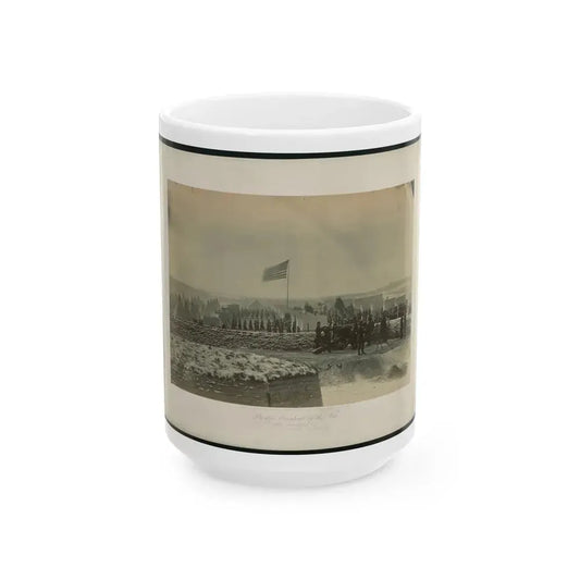 Brady's Incidents Of The War. (Fort Richardson Va.) Camp 1st. Conn Artilery Sic, Col. R.O. Tyler 001 (U.S. Civil War) White Coffee Mug 15oz - Go Mug Yourself