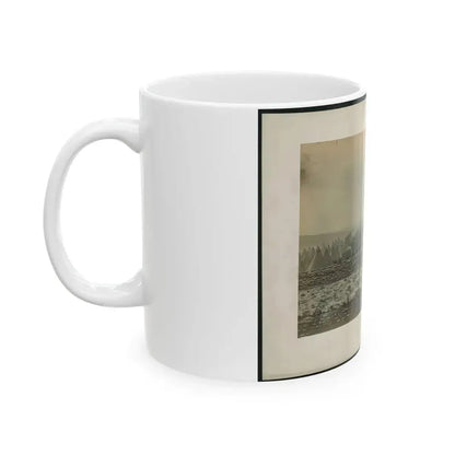 Brady's Incidents Of The War. (Fort Richardson Va.) Camp 1st. Conn Artilery Sic, Col. R.O. Tyler 001 (U.S. Civil War) White Coffee Mug - Go Mug Yourself