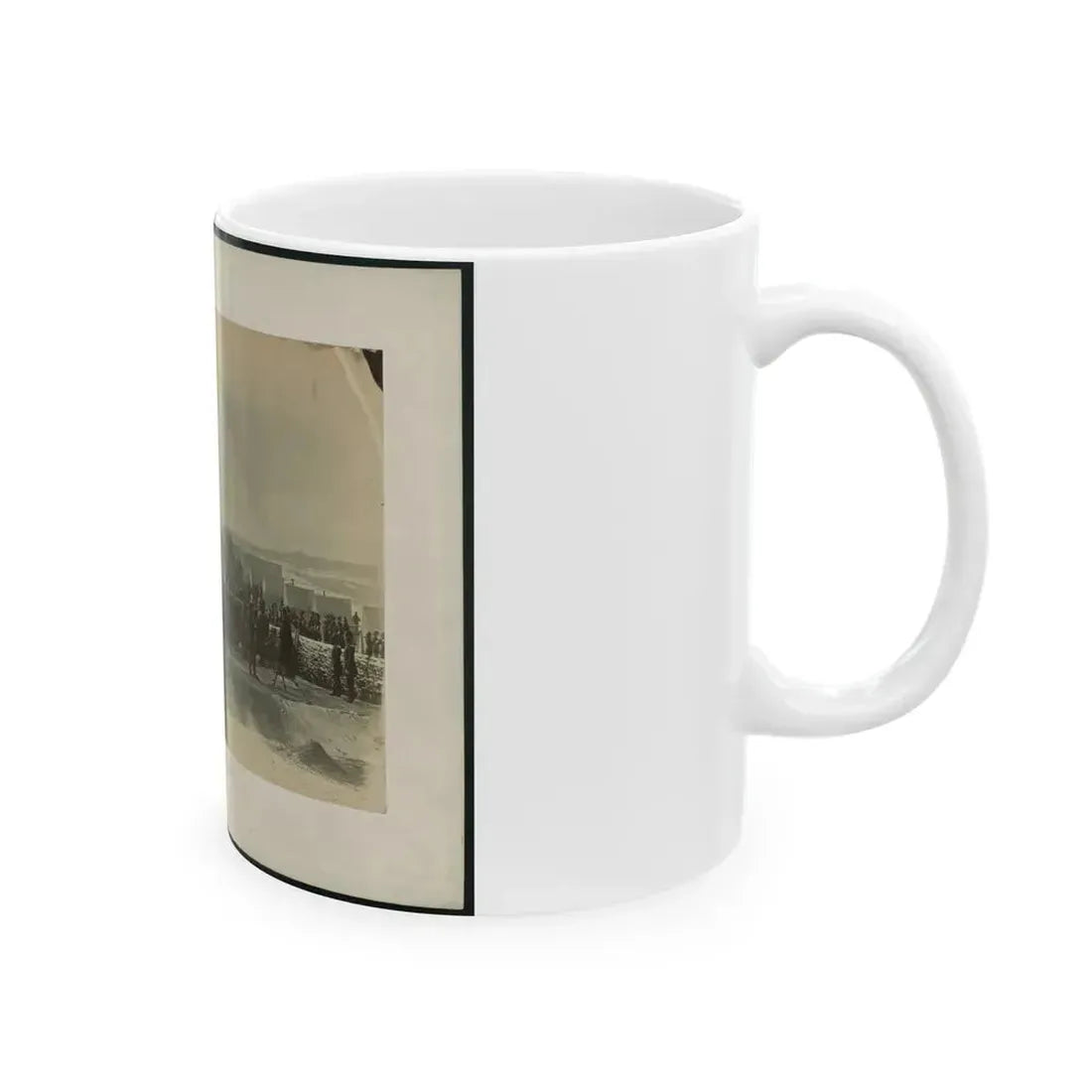 Brady's Incidents Of The War. (Fort Richardson Va.) Camp 1st. Conn Artilery Sic, Col. R.O. Tyler 001 (U.S. Civil War) White Coffee Mug - Go Mug Yourself