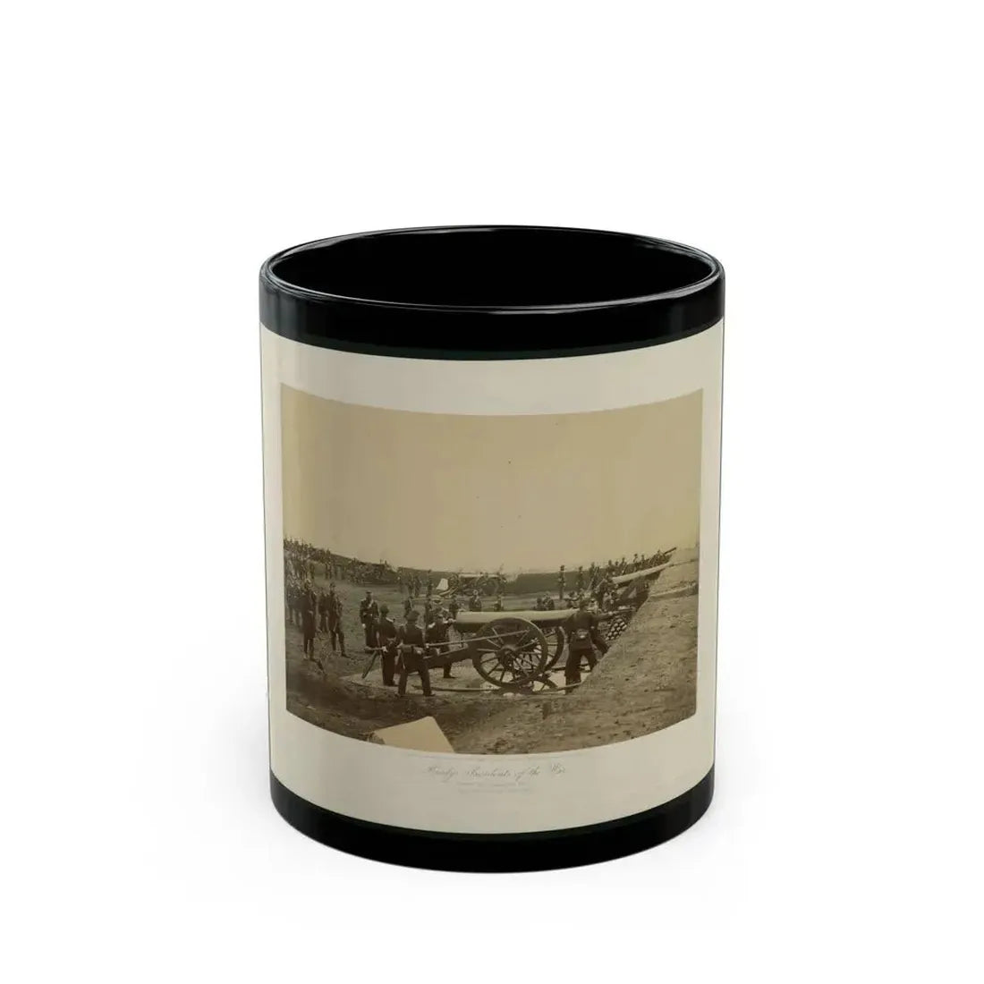 Brady's Incidents Of The War. (Fort Richardson Va.) Camp 1st. Conn Artilery Sic, Col. R.O. Tyler (U.S. Civil War) Black Coffee Mug 11oz - Go Mug Yourself