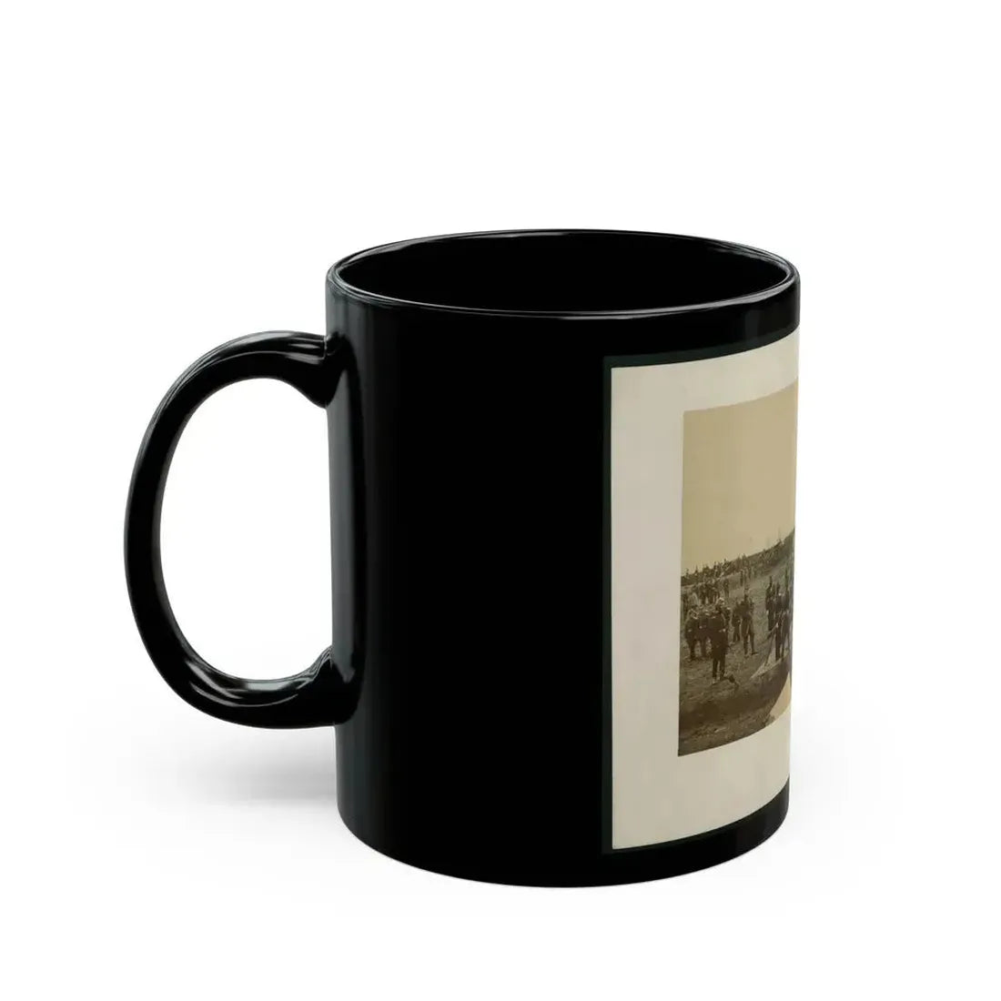 Brady's Incidents Of The War. (Fort Richardson Va.) Camp 1st. Conn Artilery Sic, Col. R.O. Tyler (U.S. Civil War) Black Coffee Mug - Go Mug Yourself