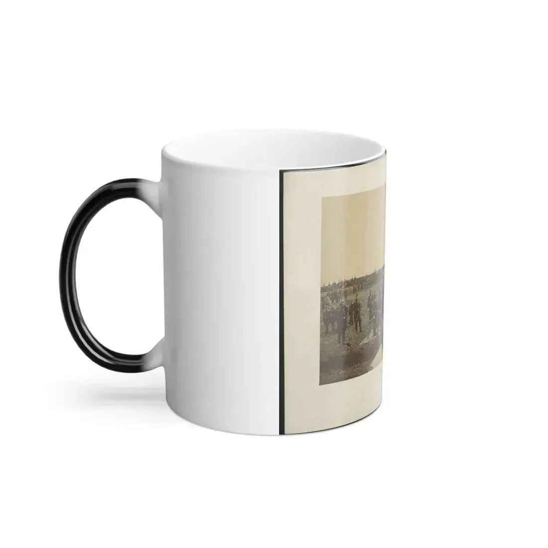 Brady's Incidents of the War. (Fort Richardson Va.) Camp 1St. Conn Artilery Sic, Col. R.O. Tyler (U.S. Civil War) Color Changing Coffee Mug 11oz - Go Mug Yourself