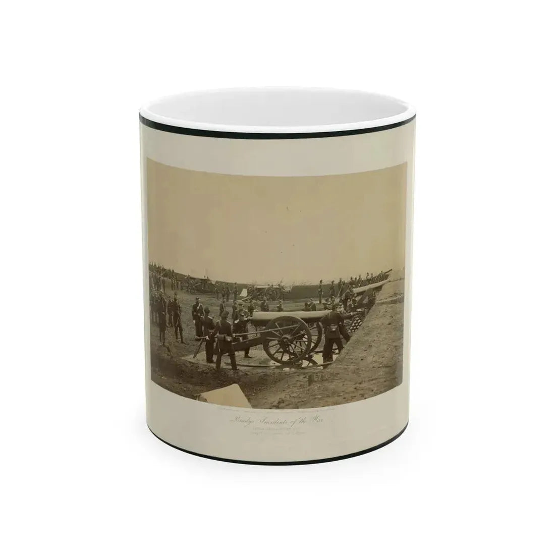Brady's Incidents Of The War. (Fort Richardson Va.) Camp 1st. Conn Artilery Sic, Col. R.O. Tyler (U.S. Civil War) White Coffee Mug 11oz - Go Mug Yourself