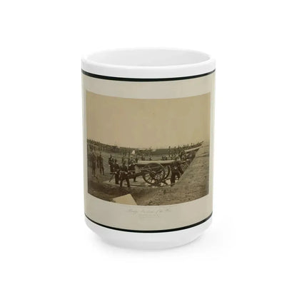 Brady's Incidents Of The War. (Fort Richardson Va.) Camp 1st. Conn Artilery Sic, Col. R.O. Tyler (U.S. Civil War) White Coffee Mug 15oz - Go Mug Yourself