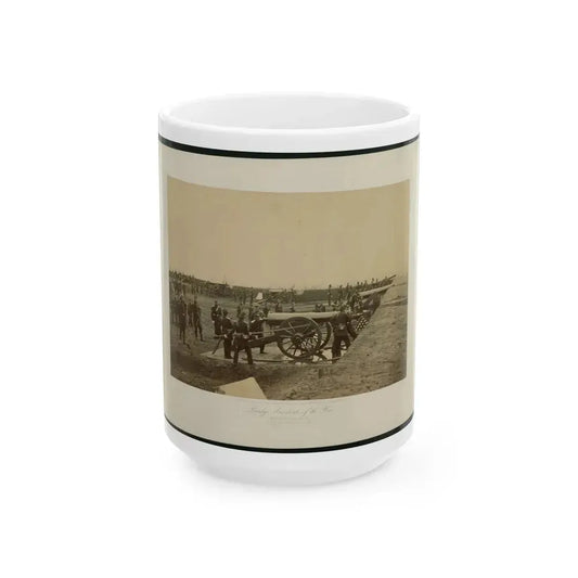 Brady's Incidents Of The War. (Fort Richardson Va.) Camp 1st. Conn Artilery Sic, Col. R.O. Tyler (U.S. Civil War) White Coffee Mug 15oz - Go Mug Yourself
